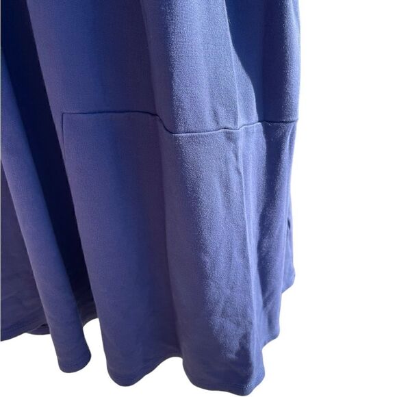 J Jill Extra Blue seamed ponte 3/4 Sleeve Midi Dress, Size X3 - Picture 8 of 14